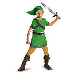 Legend of Zelda Link Costume Disguise World of Nintendo Kids Size 14-16 XL New